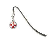 Northern Ireland Flag Ulster Banner Metal Bookmark Page Marker with Charm