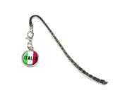 Italia Italy Italian Flag Metal Bookmark Page Marker with Charm