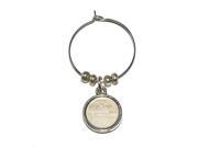Constitution of the United States Wine Glass Charm Drink Stem Marker Ring