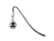 Zombie Outbreak Response Team Blood Skull Gas Mask Metal Bookmark Page Marker with Charm