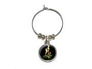 Super Hot Flaming Chili Peppers Wine Glass Charm Drink Stem Marker Ring