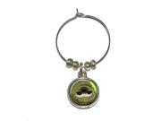 Sloth Watercolor Wine Glass Charm Drink Stem Marker Ring