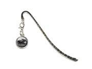 At the Track Horse Racing Vintage Metal Bookmark Page Marker with Charm