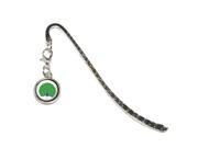 Peacock Peafowl Bird Metal Bookmark Page Marker with Charm