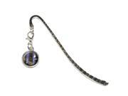 New York City Skyline Sky Lights Metal Bookmark Page Marker with Charm