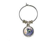 Horse Running Painting Wine Glass Charm Drink Stem Marker Ring