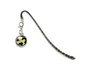 Number 24 Checkered Flag Racing Metal Bookmark Page Marker with Charm