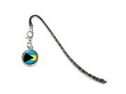 Bahamas Flag Metal Bookmark Page Marker with Charm