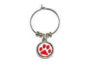 Paw Print - Red Wine Glass Charm Drink Stem Marker Ring Paw Print - Red Wine Glass Charm Drink Stem Marker Ring