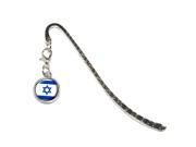 Israel Flag Metal Bookmark Page Marker with Charm