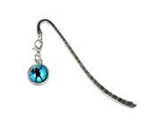 Scuba Diver Diving Underwater Metal Bookmark Page Marker with Charm