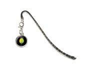 Cocktail Green Metal Bookmark Page Marker with Charm