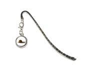 Snail Mollusk Metal Bookmark Page Marker with Charm