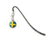 Sweden Swedish Flag Metal Bookmark Page Marker with Charm