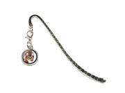 Abyssinian Cat Pet Metal Bookmark Page Marker with Charm