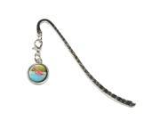Flamingo Metal Bookmark Page Marker with Charm