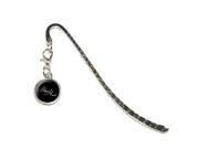 Blessed Aunt on Black Metal Bookmark Page Marker with Charm