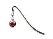 Live Red Maine Lobster Metal Bookmark Page Marker with Charm