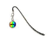 Mustache Funny Rainbow Metal Bookmark Page Marker with Charm