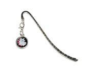 Bulldog Dog Metal Bookmark Page Marker with Charm