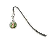 Giraffe African Zoo Animal Metal Bookmark Page Marker with Charm