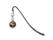 Golden Eagle Metal Bookmark Page Marker with Charm