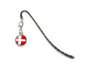 Denmark Danish Flag Metal Bookmark Page Marker with Charm