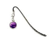 Purple Camouflage Army Soldier Metal Bookmark Page Marker with Charm