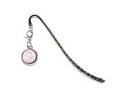 Love and Hearts Metal Bookmark Page Marker with Charm