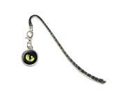 Cat Green Eye Metal Bookmark Page Marker with Charm
