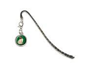 Pug Green Dog Pet Metal Bookmark Page Marker with Charm