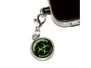 Zombie Outbreak Response Team Green Distressed Universal Fit 3.5mm Earphone Headset Jack Charm Anti Dust Plug fits Mobile Cell Phone iPhone iPod iPad Galaxy