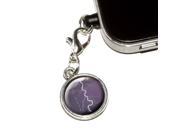 Lightning Strike Thunderstorm Storm Universal Fit 3.5mm Earphone Headset Jack Charm Anti Dust Plug fits Mobile Cell Phone iPhone iPod iPad Galaxy