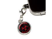 Zombie Outbreak Response Team Red Distressed Universal Fit 3.5mm Earphone Headset Jack Charm Anti Dust Plug fits Mobile Cell Phone iPhone iPod iPad Galaxy