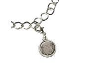 Elephant Face Safari Silver Plated Bracelet with Antiqued Charm