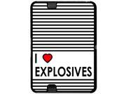 I Love Heart Explosives Snap On Hard Protective Case for Amazon Kindle Fire HD 7in Tablet