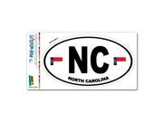 North Carolina State Flag NC Euro Oval MAG NEATO S™ Automotive Car Refrigerator Locker Vinyl Magnet