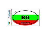 Bulgaria Country Flag BG Euro Oval Flag MAG NEATO S™ Automotive Car Refrigerator Locker Vinyl Magnet