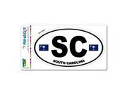 South Carolina State Flag SC Euro Oval MAG NEATO S™ Automotive Car Refrigerator Locker Vinyl Magnet