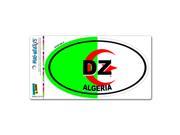 Algeria Country Flag DZ Euro Oval Flag MAG NEATO S™ Automotive Car Refrigerator Locker Vinyl Magnet