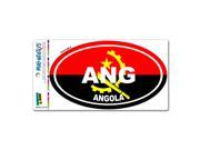 Angola Country Flag ANG Euro Oval Flag MAG NEATO S™ Automotive Car Refrigerator Locker Vinyl Magnet