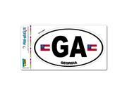 Georgia State Flag GA Euro Oval MAG NEATO S™ Automotive Car Refrigerator Locker Vinyl Magnet