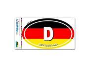 Deutschland Germany Country Flag D Euro Oval German Flag MAG NEATO S™ Automotive Car Refrigerator Locker Vinyl Magnet