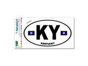 Kentucky State Flag KY Euro Oval MAG NEATO S™ Automotive Car Refrigerator Locker Vinyl Magnet