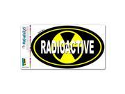 Radioactive Symbol Danger Euro Oval MAG NEATO S™ Automotive Car Refrigerator Locker Vinyl Magnet