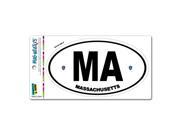 Massachusetts State Flag MA Euro Oval MAG NEATO S™ Automotive Car Refrigerator Locker Vinyl Magnet