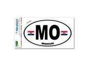 Missouri State Flag MO Euro Oval MAG NEATO S™ Automotive Car Refrigerator Locker Vinyl Magnet