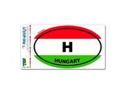 Hungary Country Flag H Euro Oval Flag MAG NEATO S™ Automotive Car Refrigerator Locker Vinyl Magnet