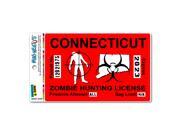 Connecticut CT Zombie Hunting License Permit Red - Biohazard Response Team MAG-NEATO'Sâ„¢ Automotive Car Refrigerator Locker Vinyl Magnet Connecticut CT Zombie Hunting License Permit Red - Biohazard Response Team MAG-NEATO'Sâ„¢ Automotive Car Refrigerator Locker Vinyl Magnet