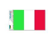 Italy Flag Italian MAG NEATO S™ Automotive Car Refrigerator Locker Vinyl Magnet
